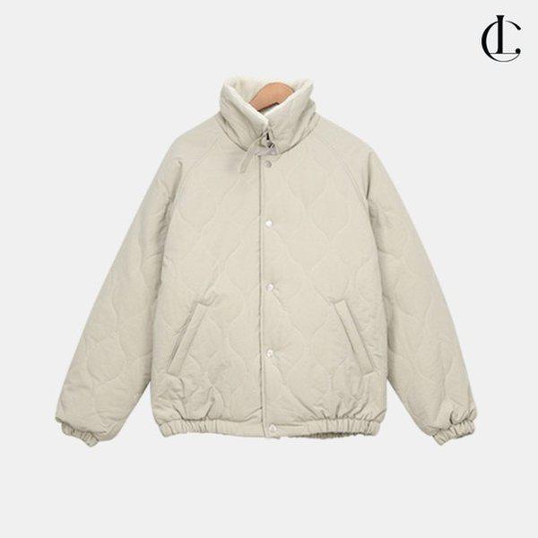 女性 冬 中間期 男女兼用 キルティング ファーカラー 6オンス ウェーブ キルティング 軽量 パディング ジャンパー LDC001
