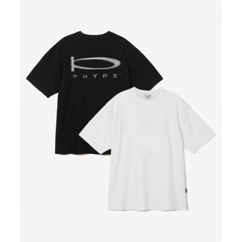 体育部 [2パック] フィプス Pアクティブ SS ホワイト/ブラック