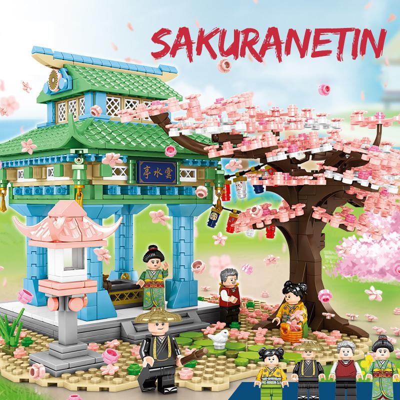 ブロック互換 レゴ 互換品 レゴ桜神社鳥居ライト付き 花見 C互換品クリスマス プレゼント ギフト 誕生日