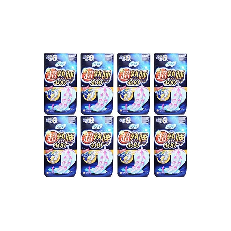 即納まとめ買いソフィ 超熟睡ガード 400 10枚(くるっとテープつき)生理用ナプキン 夜用×8個