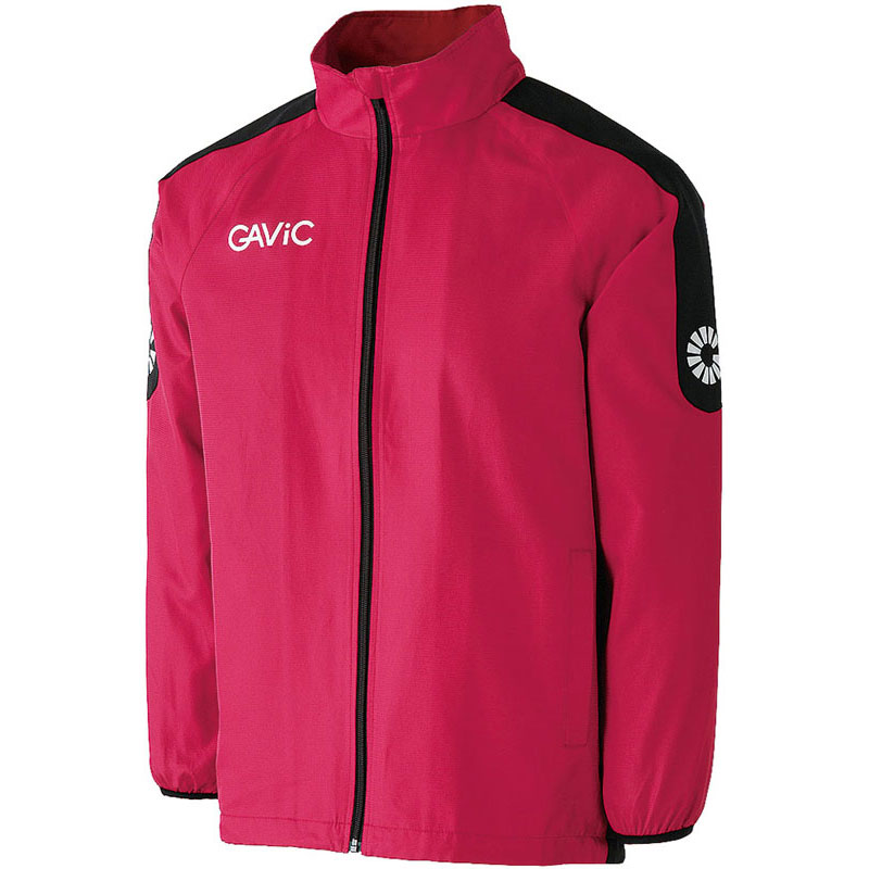 GAViC(ガビック) AKピステトップ(フルZIP)裏メッシュ付 サッカー ピステシャツ (ga1121-redwht)