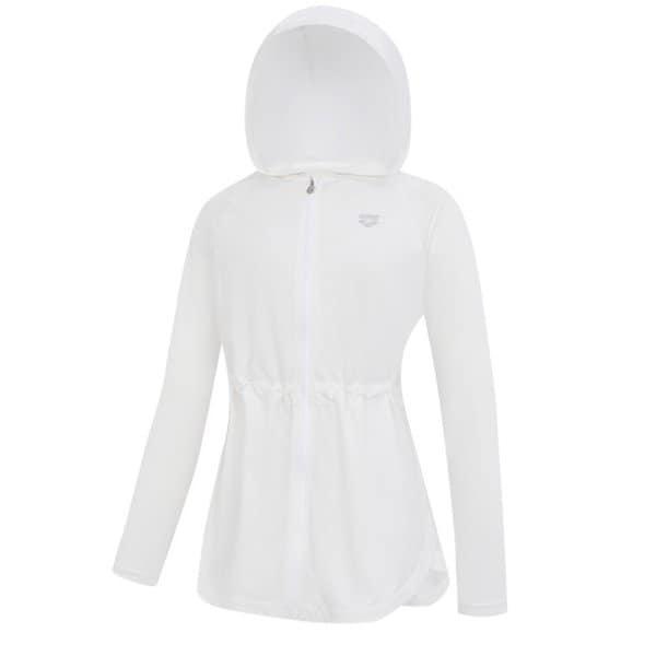 コアジップアップロングカバーアップA6BL1QR42WHT