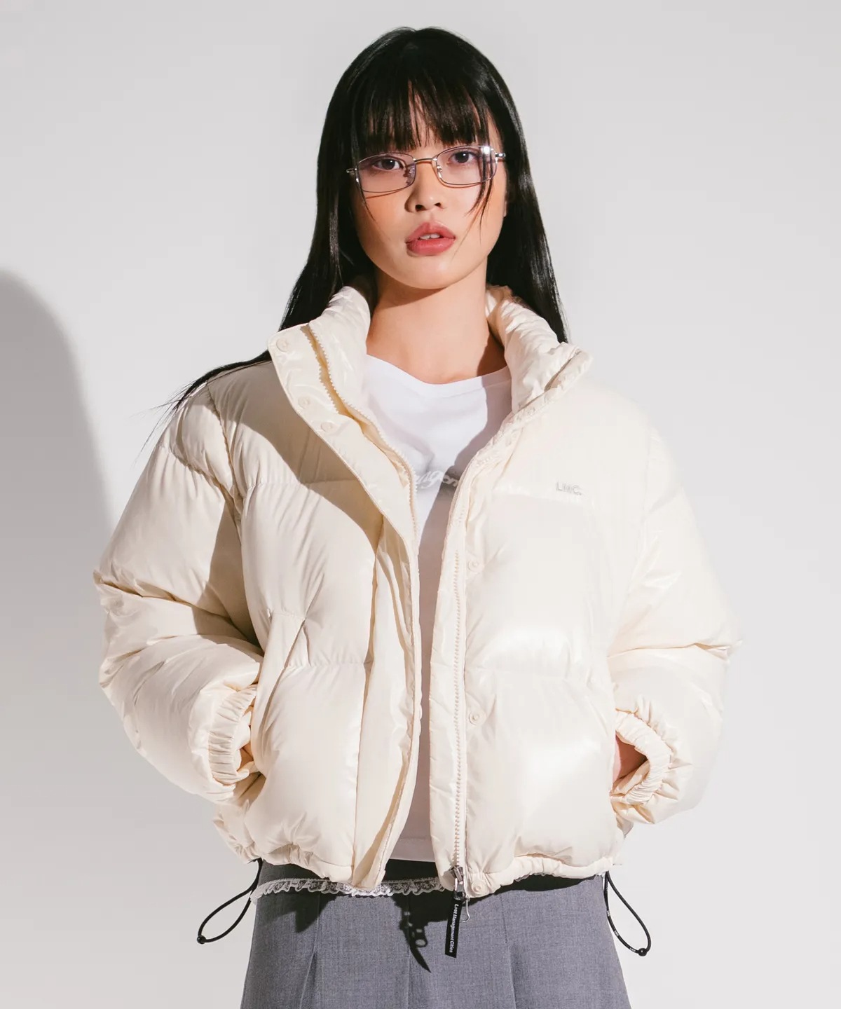 Qoo10 LMC CROP DOWN PARKA ロゴ ミ