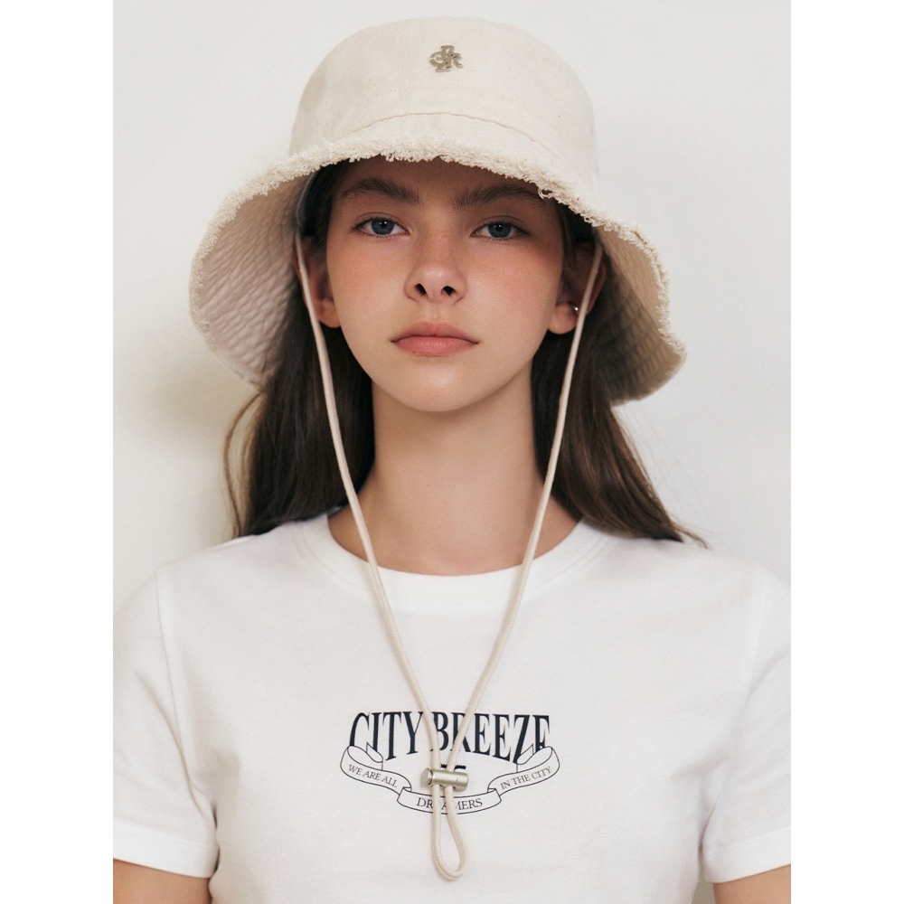 CITYBREEZE シンボルロゴサファリバケットハットベージュ