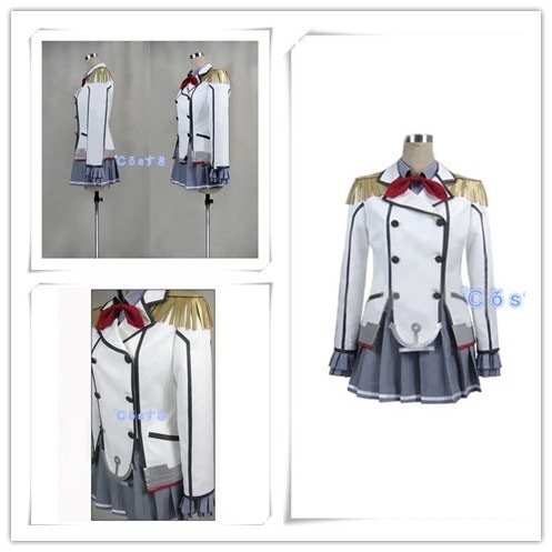 【新品開催 】艦隊これくしょん -艦これ- 鹿島 コスプレ衣装 高品質 新品 Cosplay アニメ イベント パーティー 仮装
