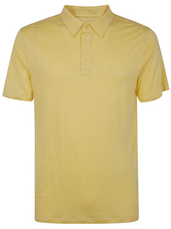 MAJESTIC FILATURES Men Polo Shirts S25M011 HPO089 539 LEMON
