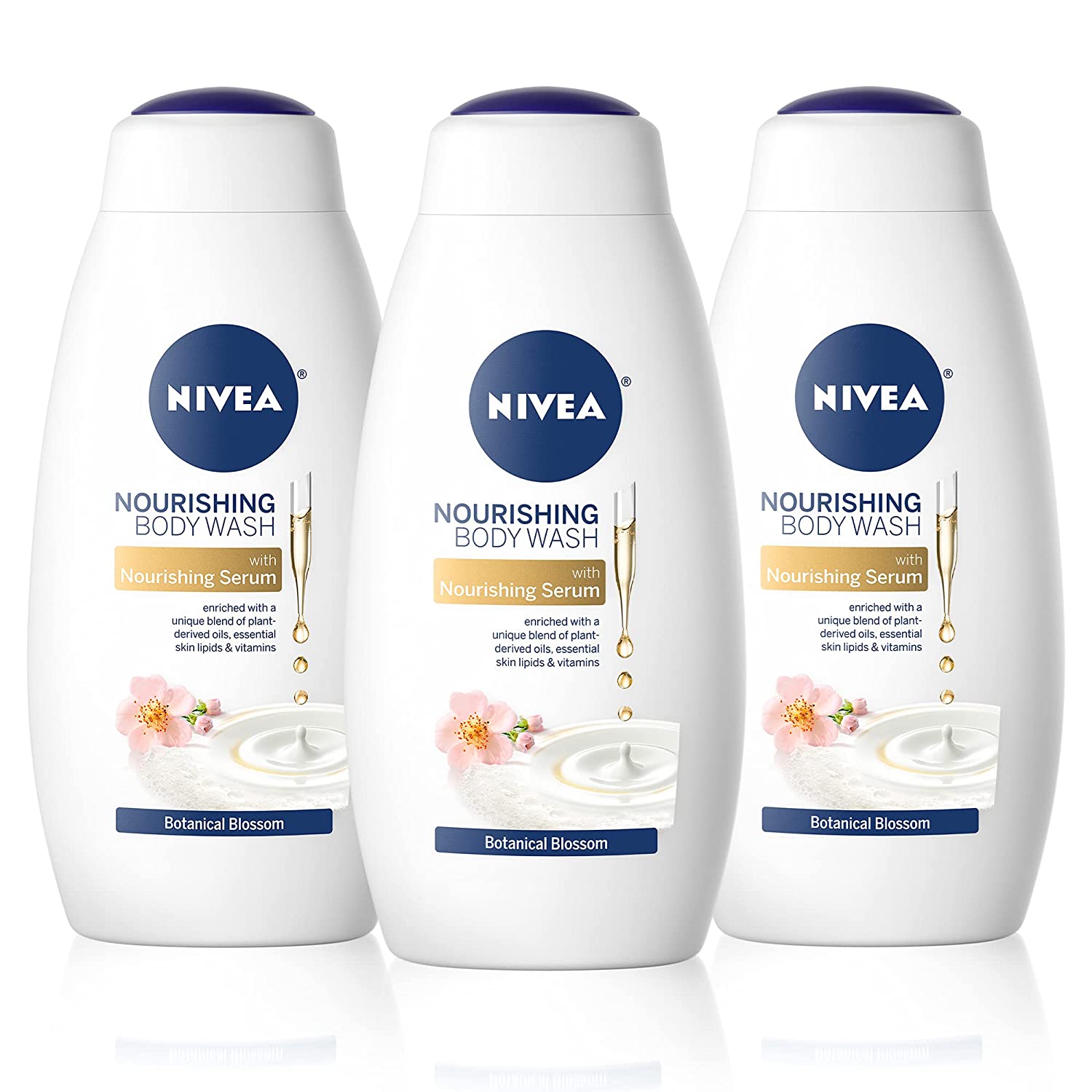 NIVEA滋養植物性ブロッサムボディウォッシュ3,20Flオズボトルパック
