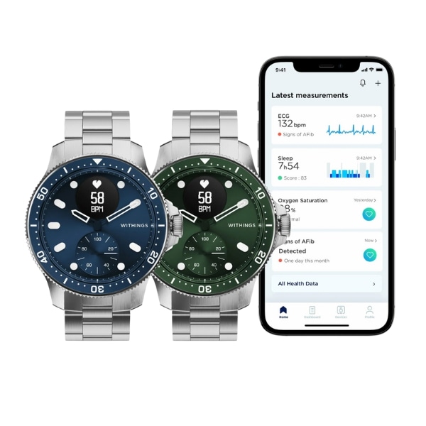 Withings Scanwatch Horizon ハイブリッド スマートウォッチ (関税はお客様のご負担となります)