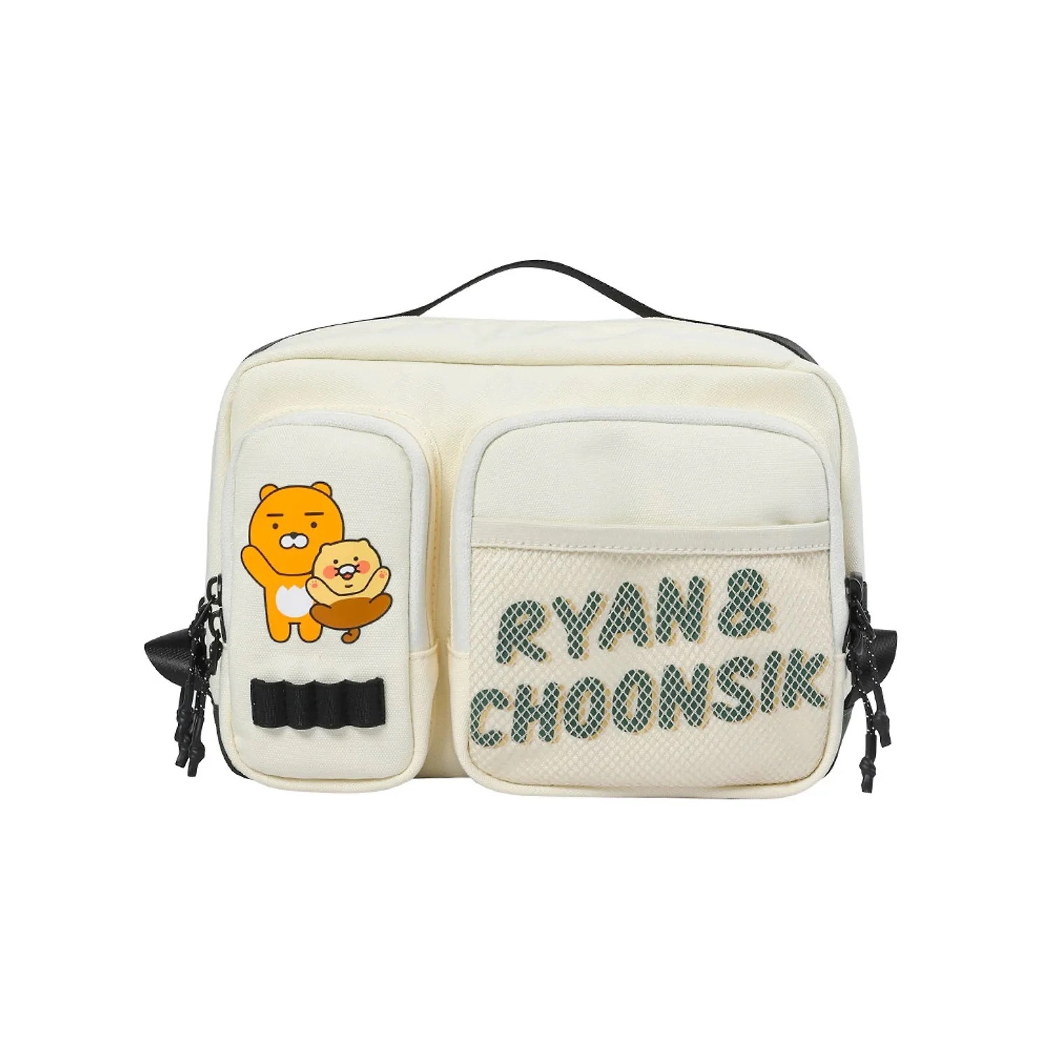 [カカオフレンズ ゴルフ] ライアン＆チュンシク ポーチ / 카카오프렌즈 골프 라이언 춘식이 파우치 / 公式グッズ おしゃれ
