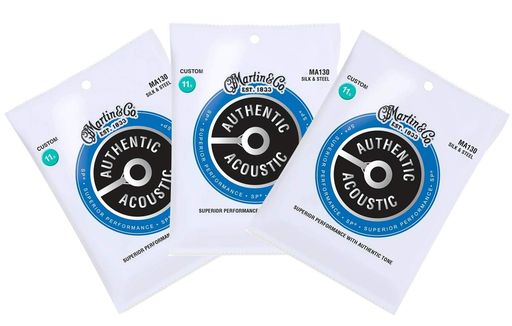 MARTIN MA130 SUPERIOR PERFORMANCE SILK & STEEL アコースティックギター弦×3セット