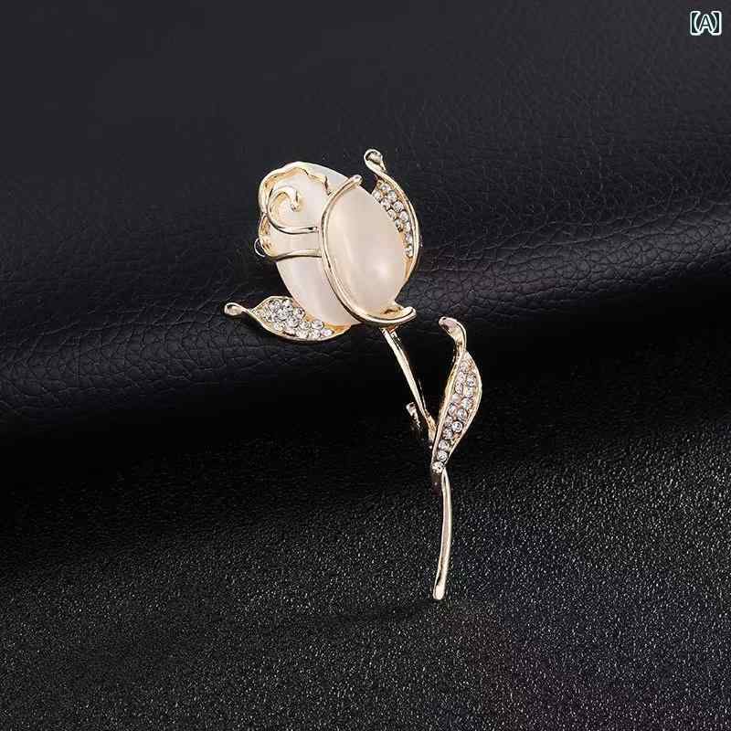 ブローチ おしゃれ 服装飾 美しい フランス レトロ 軽量 チューリップ ブローチ 小さい フレグランス シンプル エレガント ファッション 服 ドレス アクセサリー