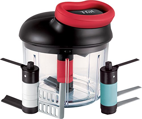 ティファール みじん切り器 手動 900mL ふたも洗える ブレ―ド3種類 「ハンディチョッパー バラエティキット」 独自のダブルツイストブレード K13711
