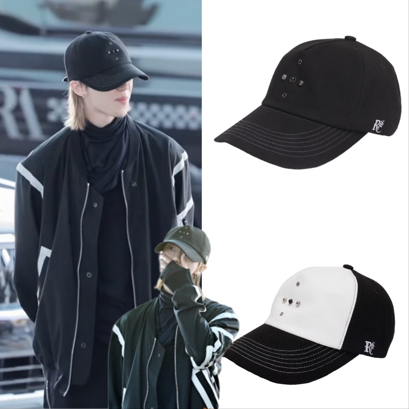 [RSSC] SEVENTEEN ディエイト THE 8 着用 WESTERN RIVET BALL CAP 2色
