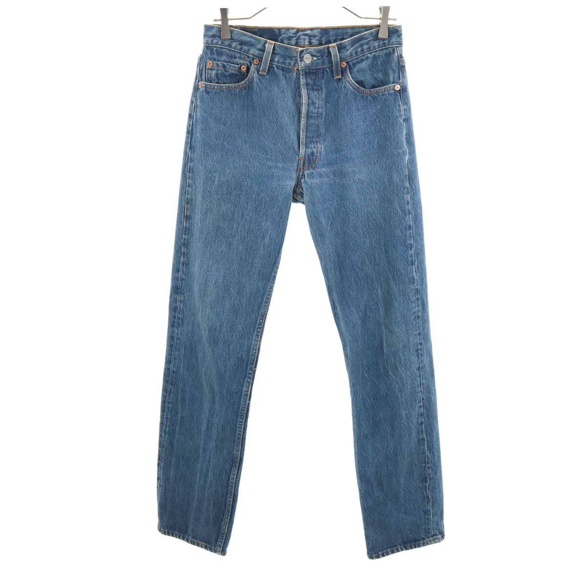 90s 501 USA製 オールド ストレートデニムパンツ W30 ウォッシュブルー ジーンズ レディース 古着