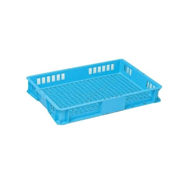 (10個セット) トレー・めんコンテナー/食品用コンテナー (18L ブルー) T-18