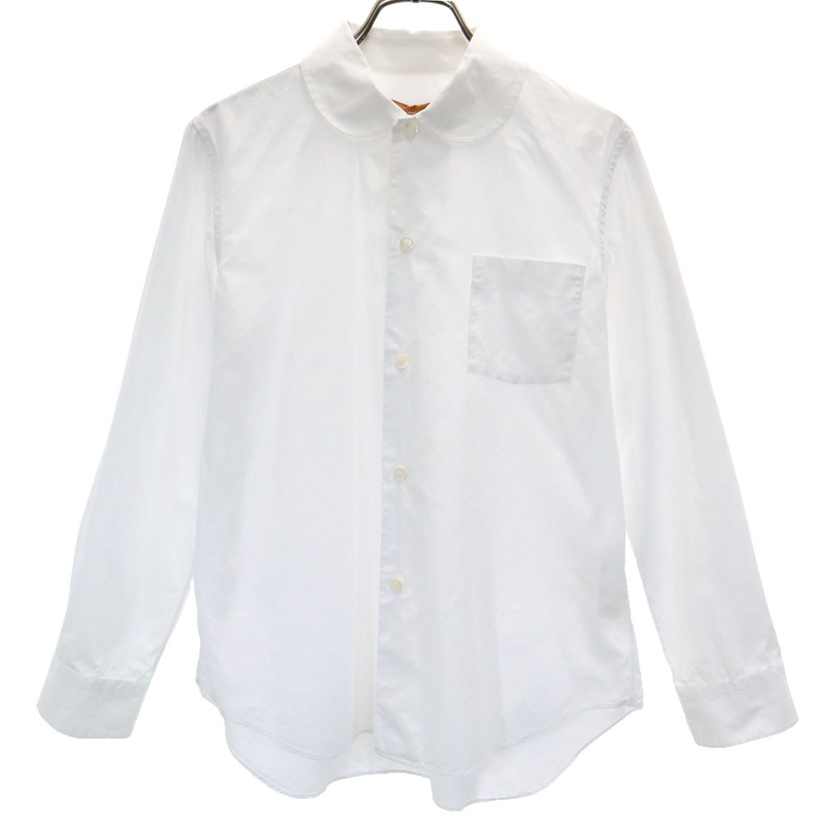 tricot COMME des GARCONS トリココムデギャルソン 2010年 日本製 長袖 コットンシャツ M ホワイト レディース 古着