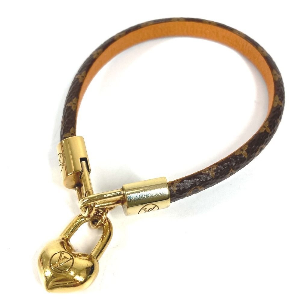 ブレスレット M6451E ブレスレット・クレイジー イン ロック モノグラム アクセサリー バングル ハート モノグラムキャンバス ブラウン