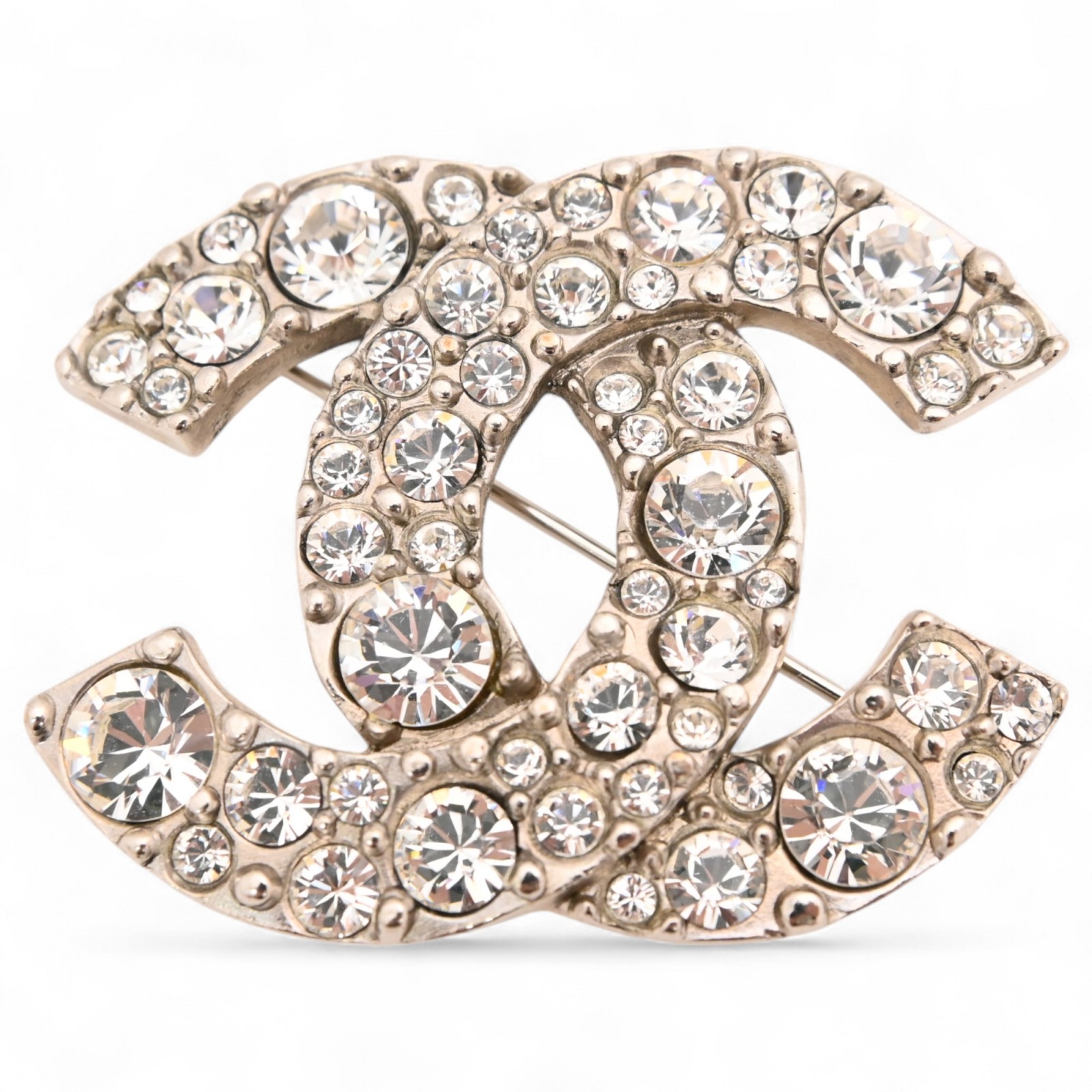 シャネル ブローチ ラインストーン ココマーク Aランク ch0145dd