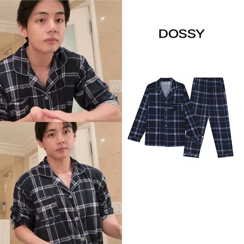 【BTS テテ着用】 Midnight Long-Sleeve Pajamas Set 【公式正規品】 男女兼用