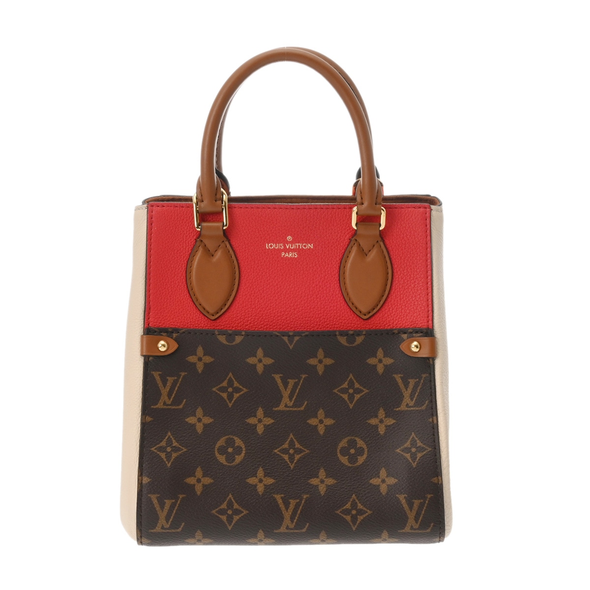 モノグラム フォールドトート PM 2WAYハンドバッグ スリーズ/クレーム M45389 レディース モノグラムキャンバス トートバッグ Aランク 中古 銀蔵