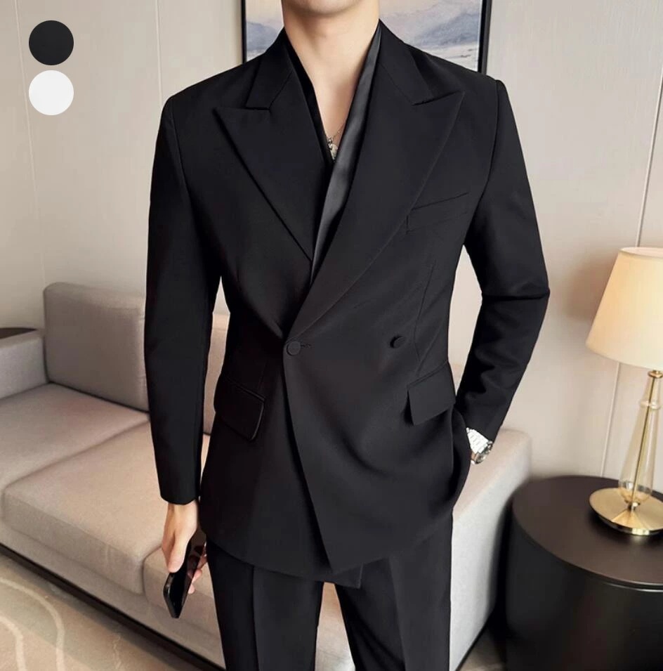ビジネススーツ セットアップ ジャケット パンツ 2点セット カッコイイ 気質優雅 韓国風 フォーマルスーツ 結婚式 パーティ 紳士服 メンズスーツ スリムスーツ カジュアル スーツ メンズ シングル 5,272円