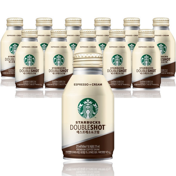 スターバックス缶 ダブルショット エスプレッソクリーム 275mlx12個