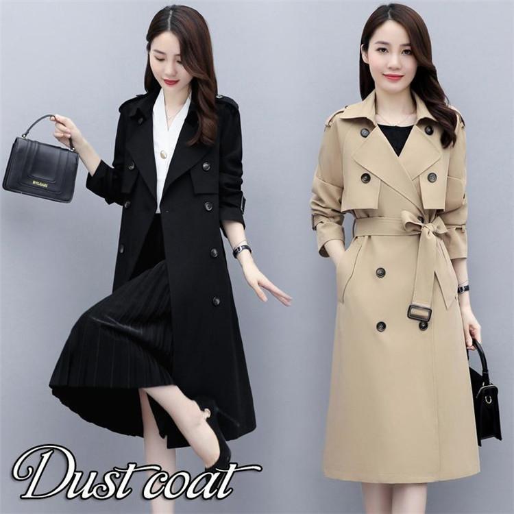 レディース 50代 アウター 40代 トレンチコート 50代 秋服 ロング 春 オシャレ 着痩せ 通勤 OL オシャレ Aライン 韓国風 スプリングコート 30代 ベルト付き