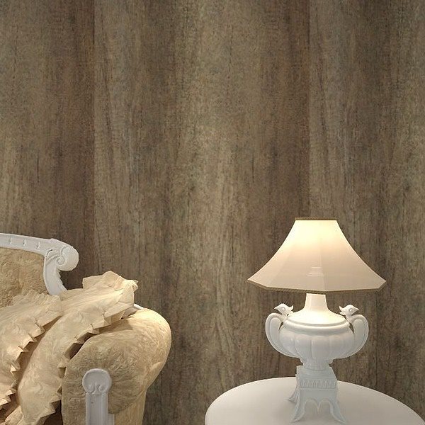 壁紙シール/プレミアムウォールデコシート [30m巻]W-WA326 木目 北欧系ブラウン