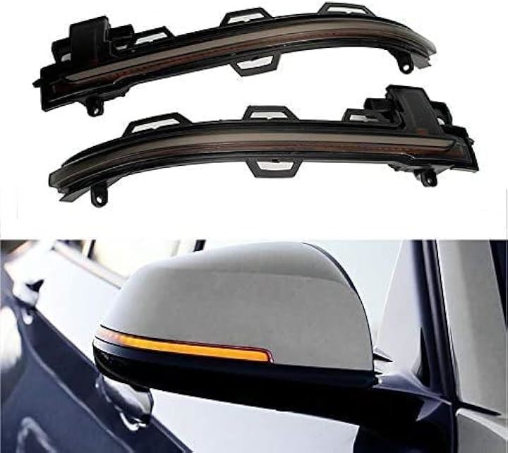 互換品/交換 LED 流れる ドアミラー ウインカー BMW スモーク仕様 シーケンシャル ダイナミック 純正交換タイプ X5 F15 2012-2018 F85 2013-2018 X6