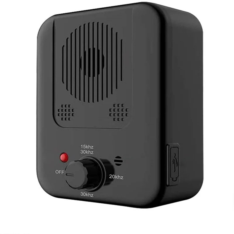超音波吠え止め屋外犬駆除器騒音防止訓練犬吠え防止自動吠え止め器ブラック
