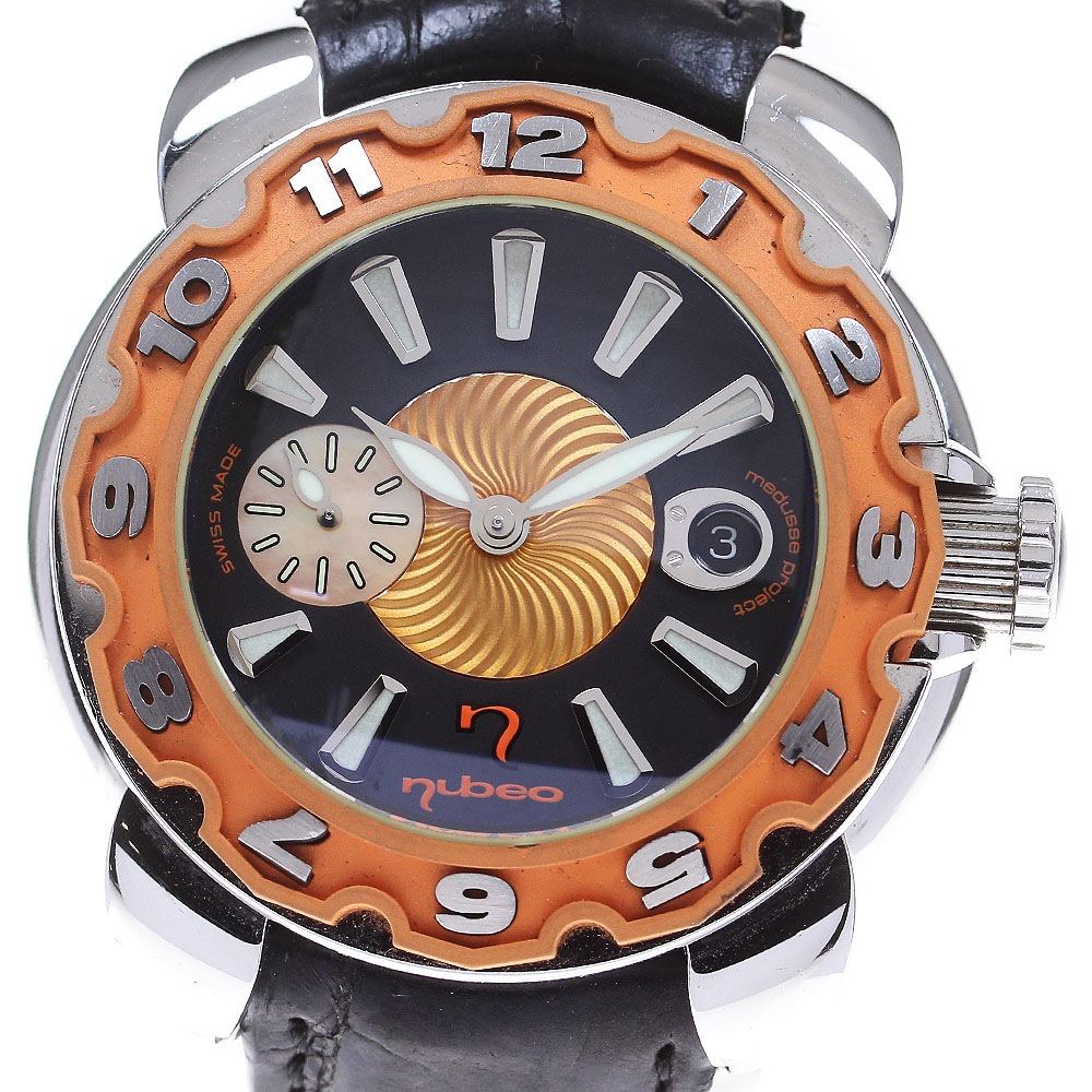 ヌベオ nubeo ジェリーフィッシュ プロジェクト メドゥーサ Ref.不明 デイト 自動巻き メンズ _834419【中古】