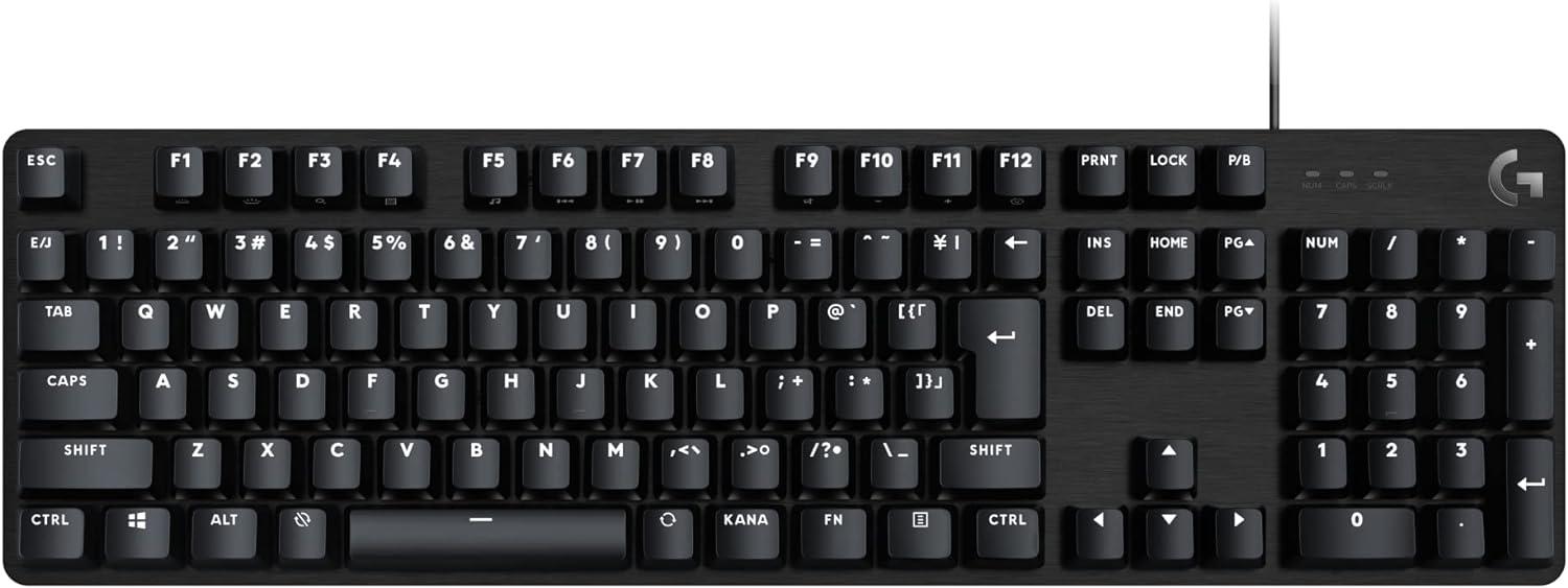 ゲーミングキーボード G413SE 有線 タクタイル 確かな打鍵感 日本語配列 高耐久性 PTB キーキャップ ゲーミング キーボード メカニカルキーボード G413 PC window mac Ch