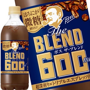 [送料無料] サントリー BOSS The BLEND ボス ザ ブレンド ほろにが微糖 600ml