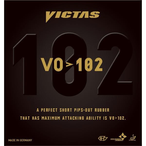 ヤマト卓球 VICTAS（ヴィクタス） 表ソフトラバー VO102 020222 ブラック MAX