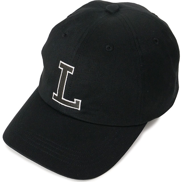 コットンツイルLロゴキャップ [RK067J-99-011] メンズ・レディース 帽子 フリーサイズ 日本製 BLACK 正規取扱店 5,267円