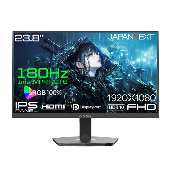 JAPANNEXT JN-Ei238G180F ブラック 23.8インチ 液晶ディスプレイ 17,422円