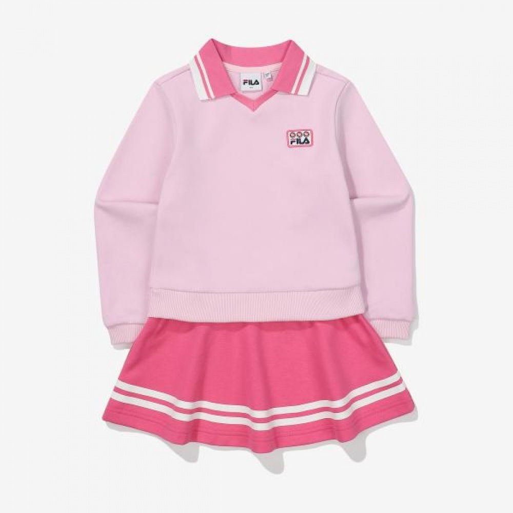 フィラキッズテニスヘリテージワンピース(FK2OPF1201F_HPK) 6,998円