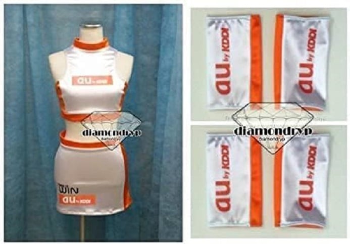 コスプレ衣装au風レースクイーン4点セット オーダー自由