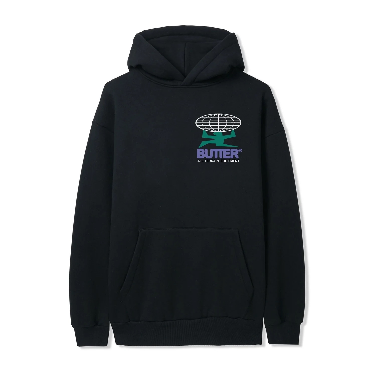 【BUTTER GOODS】 ALL TERRAIN PULLOVER HOOD : BLACK