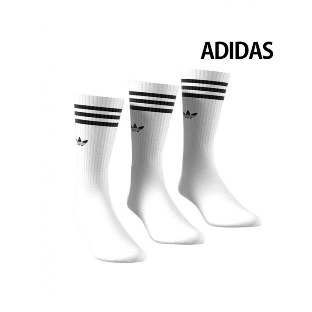 アディダスソリッドクルーソックス 3PK IJ0734