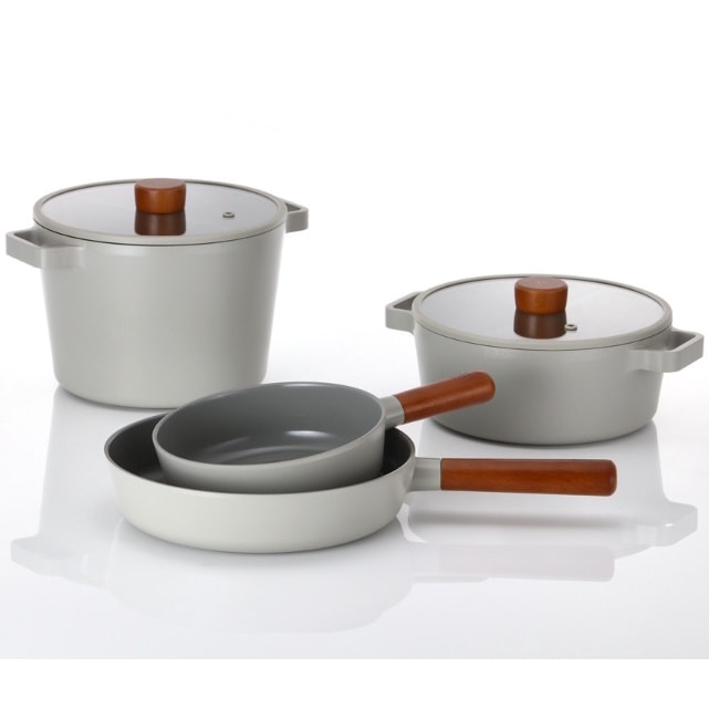 [NEOFLAM][Fika Reserve] 鍋フライパン 宮中ファン フルインダクション使用可能 / ミッドナイトカラー