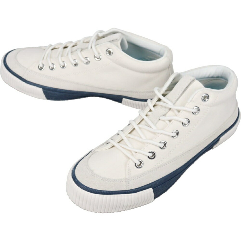 ベーグル ミッド コージー キャンバス R-2510441 ホワイト/ネイビー