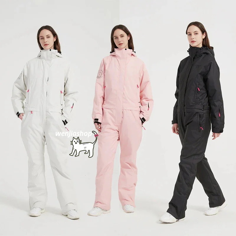 【急速出荷!】スノーボードウェア つなぎ 上下セット メンズ レディース 男女兼用 オールインワン 上下 パンツ スノボウェア スノーウェア スキーウェア スノボーウェア 韓国風 無地 防風 防水 防