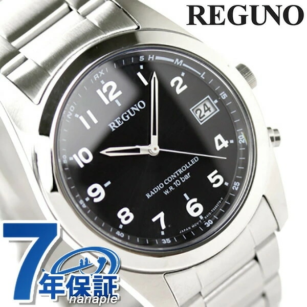 シチズン REGUNO レグノ ソーラーテック電波時計 ブラック/アラビア RS25-0481H 腕
