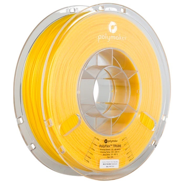 フィラメント PolyFlex TPU95 (1.75mm, 0.75kg) True Yellow