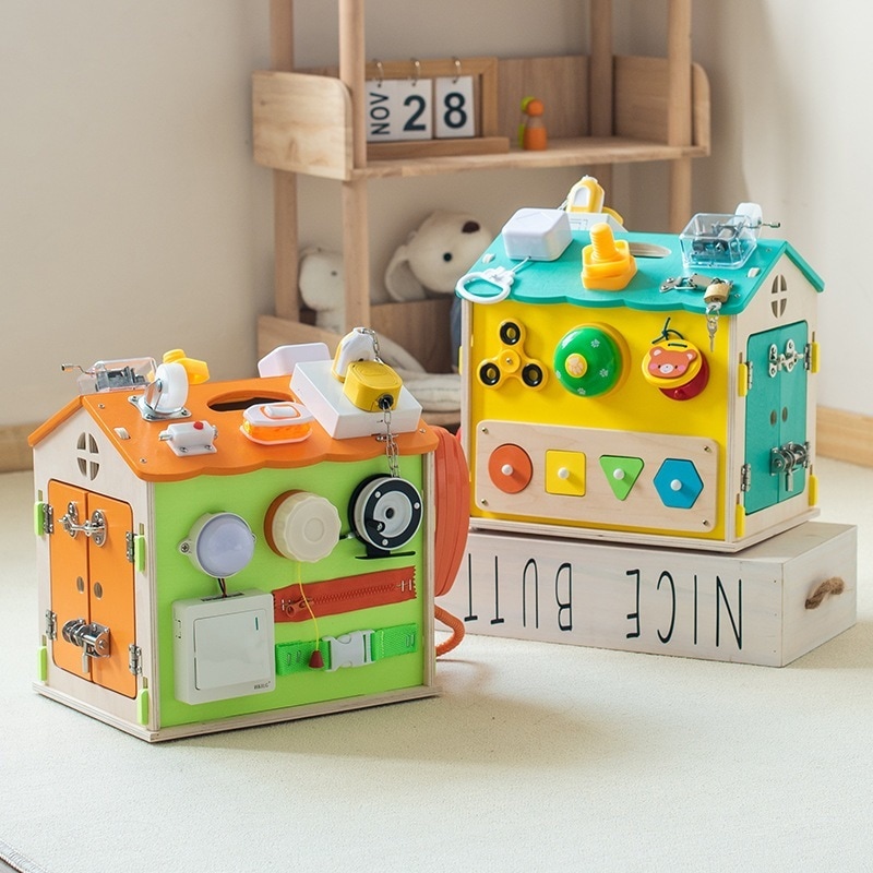 モンテッソーリ木製モンテッソーリインテリジェント早期教育玩具教材子供多機能生活忙しい家教材