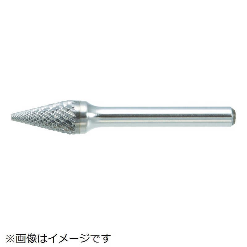 トラスコ中山　超硬バー テーパー型 Φ16X刃長25X軸6 ダブルカット　TB5C160