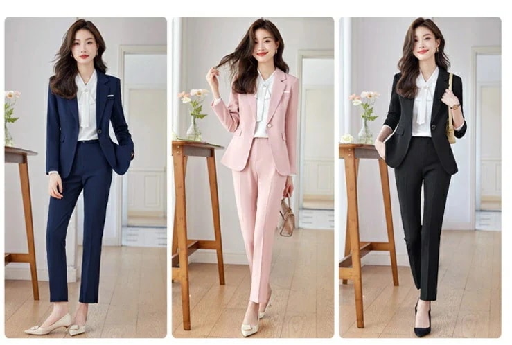 【今季トレンド】S～4XL（5L）3色ブラック ネイビー グレー スーツ セットアップ スカートスーツ パンツスーツ 結婚式 パーティー OL 卒業式 入学式 インスタ 撮影上品感 ジャケット