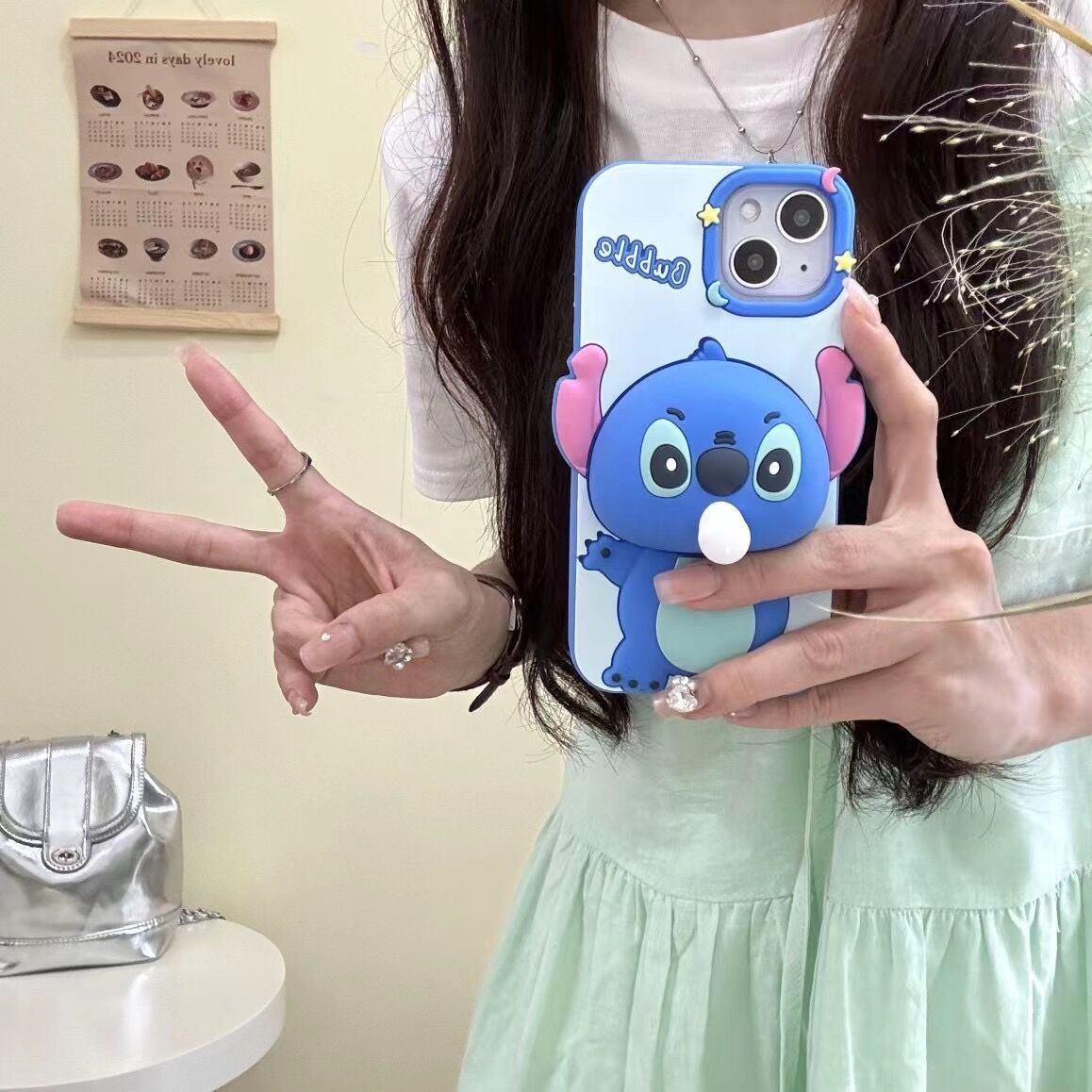 【1つ買うと10個もらえる】立体押し泡スティッチiPhone15リンゴ12は1314 promax携帯ケース11を適用しているカラコンアヌアパックナイトブラスニーカーメガ割287