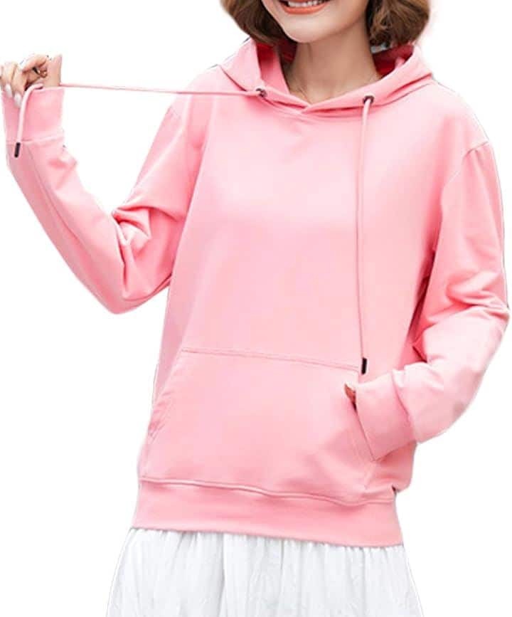 ルームウェア レディース パーカー 部屋着 ゆったり オシャレ 可愛い 長袖 フーディー フード付き(ピンク, XL) 4,805円